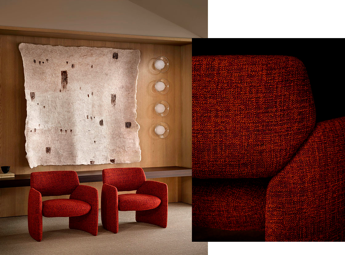 Arnaldo small armchair, design Yabu Pushelberg